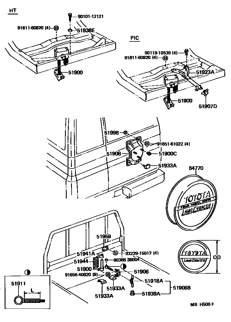 5153 — SPARE WHEEL CARRIER