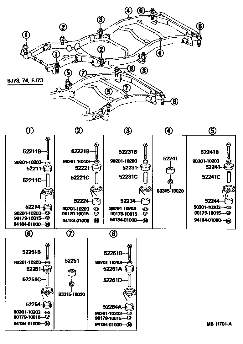 5251 — CAB MOUNTING & BODY MOUNTING