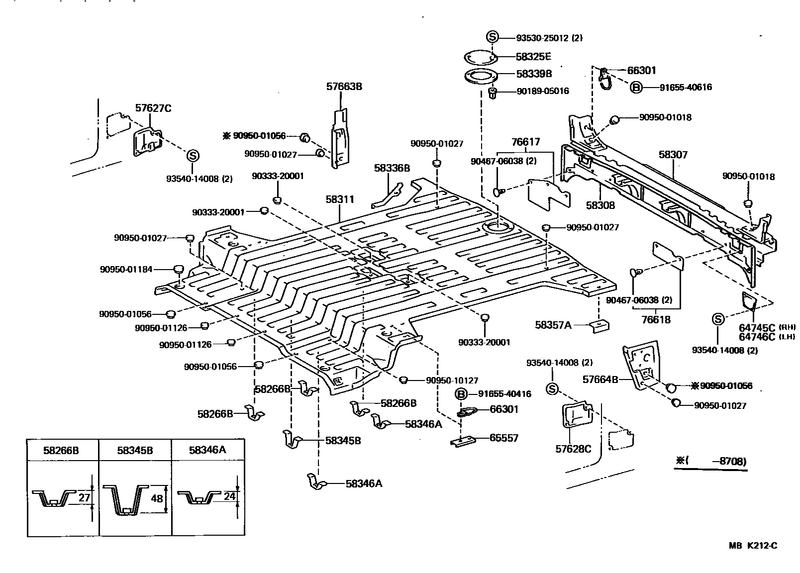 5852 — REAR FLOOR PANEL & REAR FLOOR MEMBER