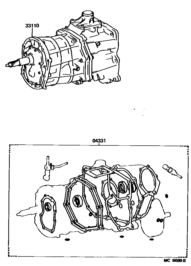 3301 — TRANSAXLE OR TRANSMISSION ASSY & GASKET KIT (MTM)