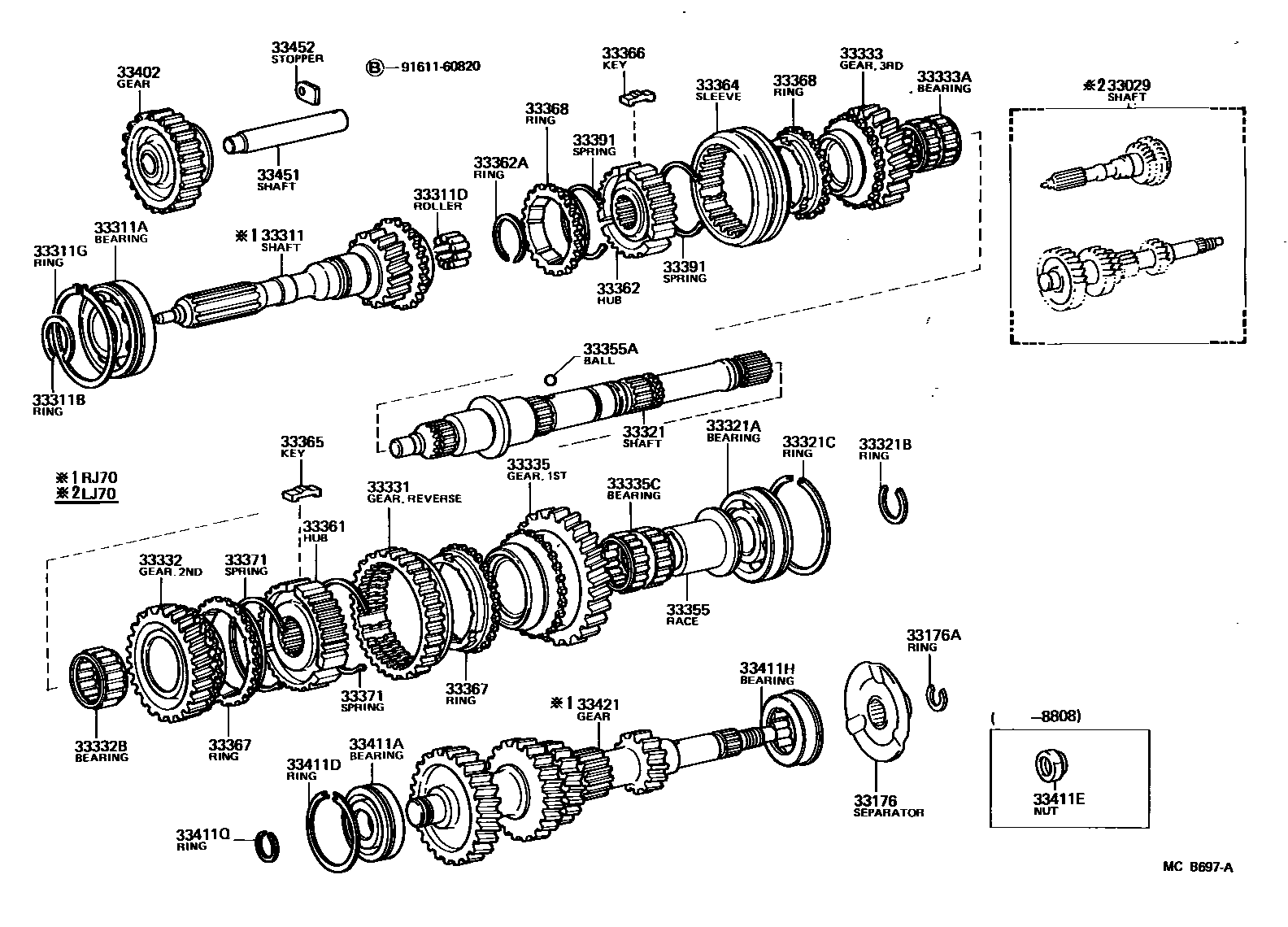 3305 — TRANSMISSION GEAR (MTM)