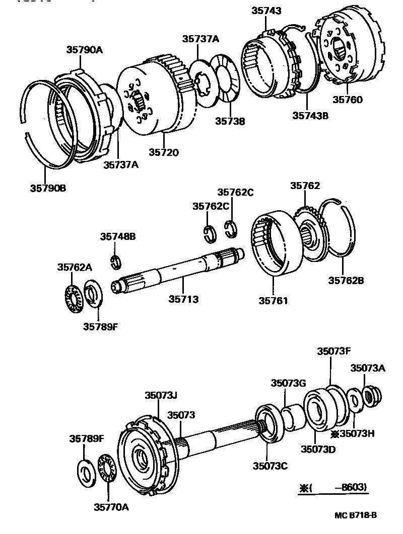 3510 — PLANETARY GEAR, REVERSE PISTON & COUNTER GEAR(ATM)