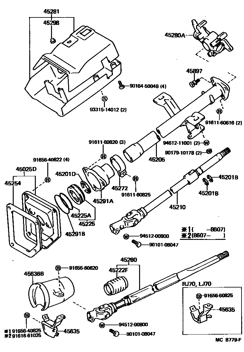 4501 — STEERING COLUMN & SHAFT