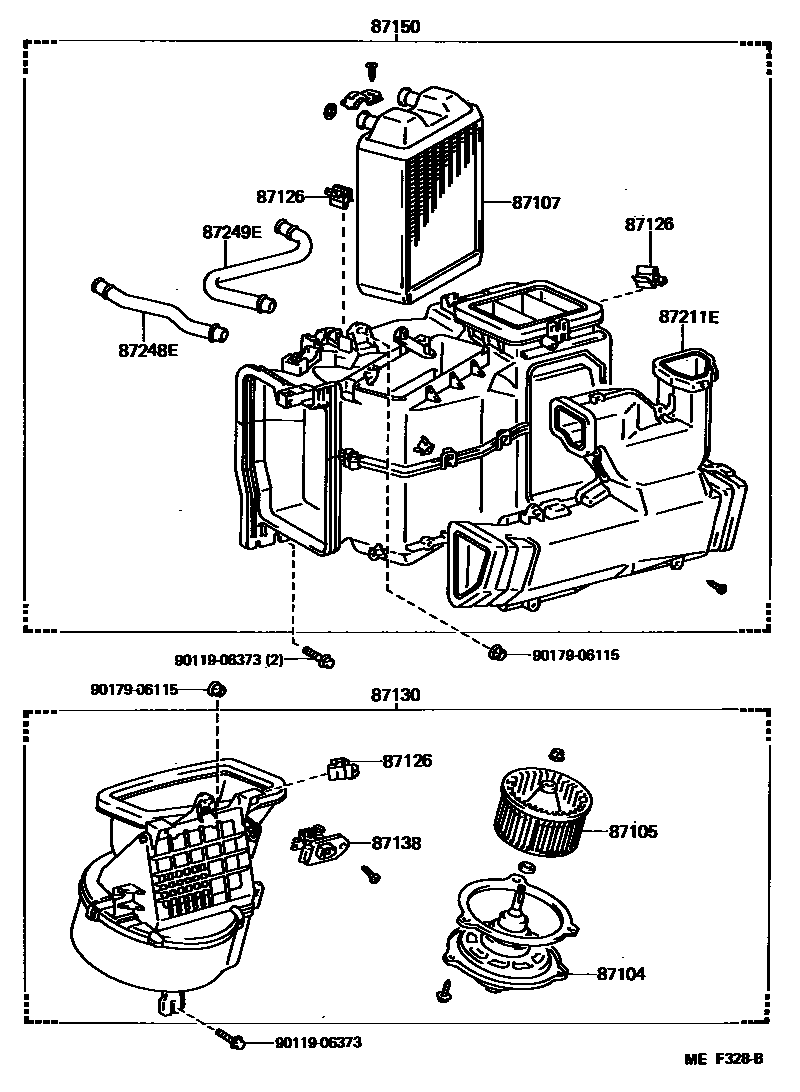 8712 — HEATING & AIR CONDITIONING - HEATER UNIT & BLOWER