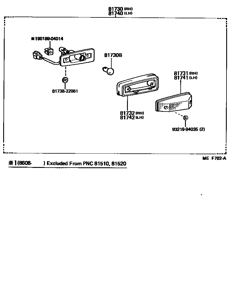 8106 — SIDE TURN SIGNAL LAMP & OUTER MIRROR LAMP