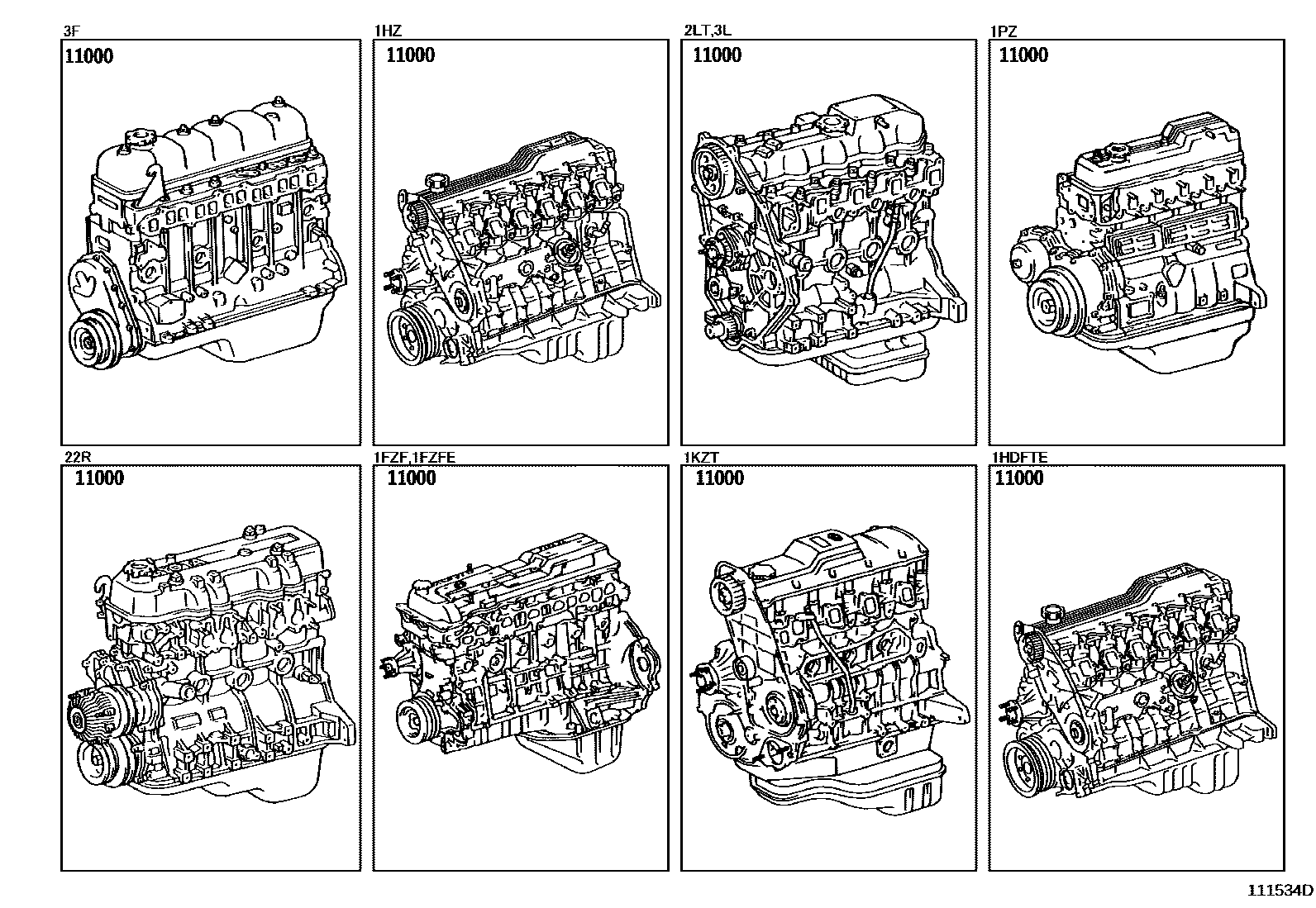 1101 — PARTIAL ENGINE ASSEMBLY
