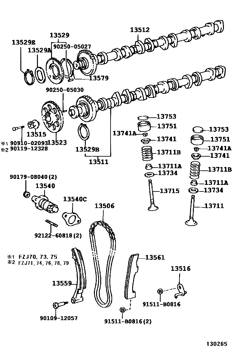 1302 — CAMSHAFT & VALVE