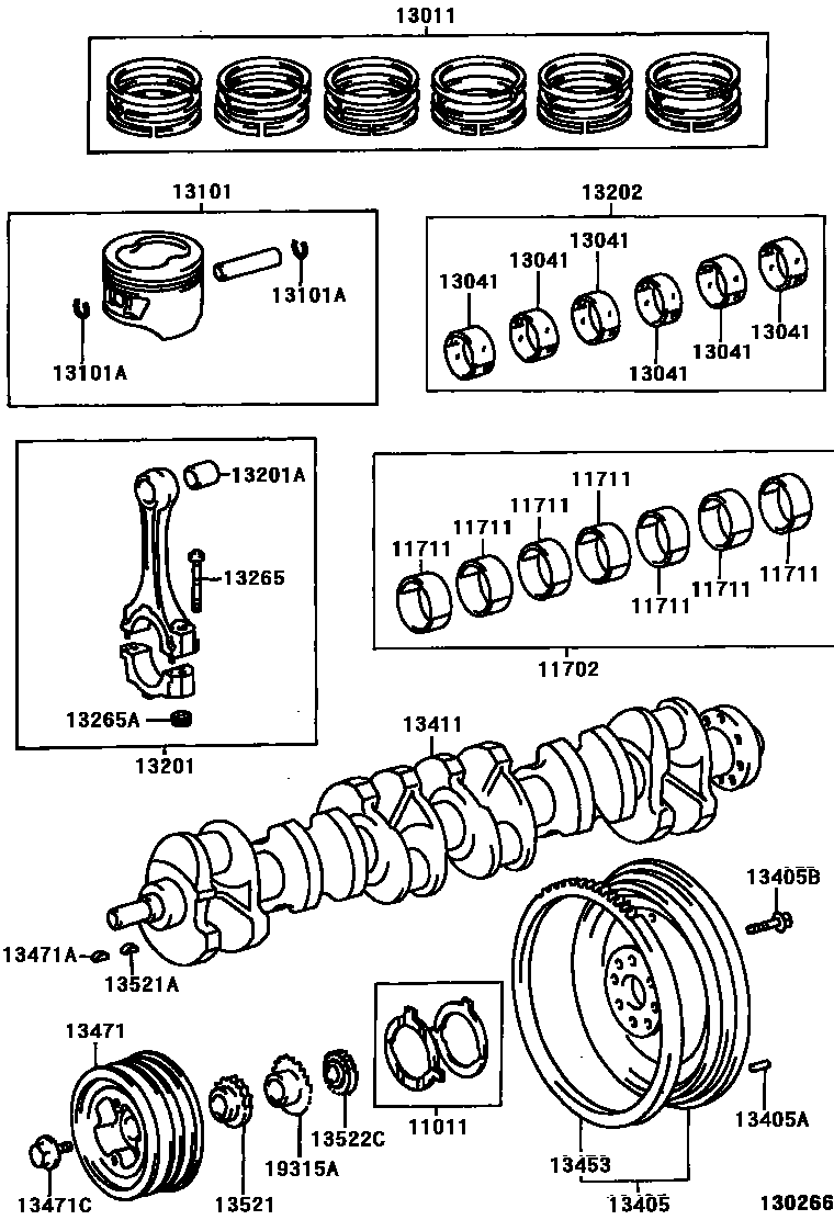 1301 — CRANKSHAFT & PISTON