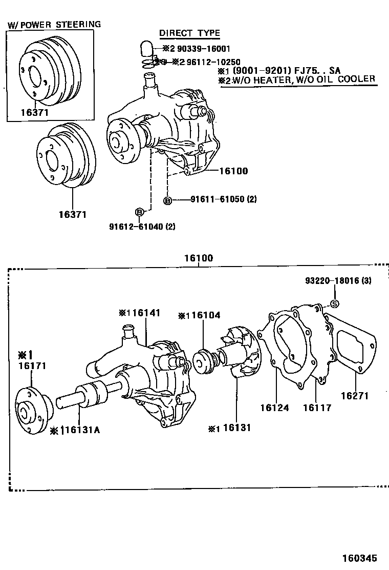 1601 — WATER PUMP