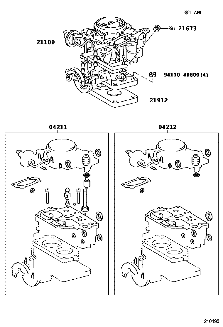 2102 — CARBURETOR ASSEMBLY