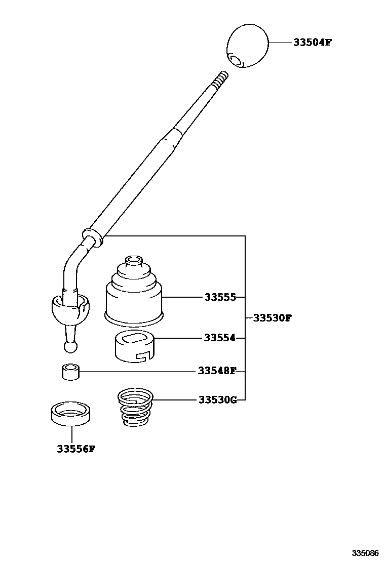 3312 — SHIFT LEVER & RETAINER