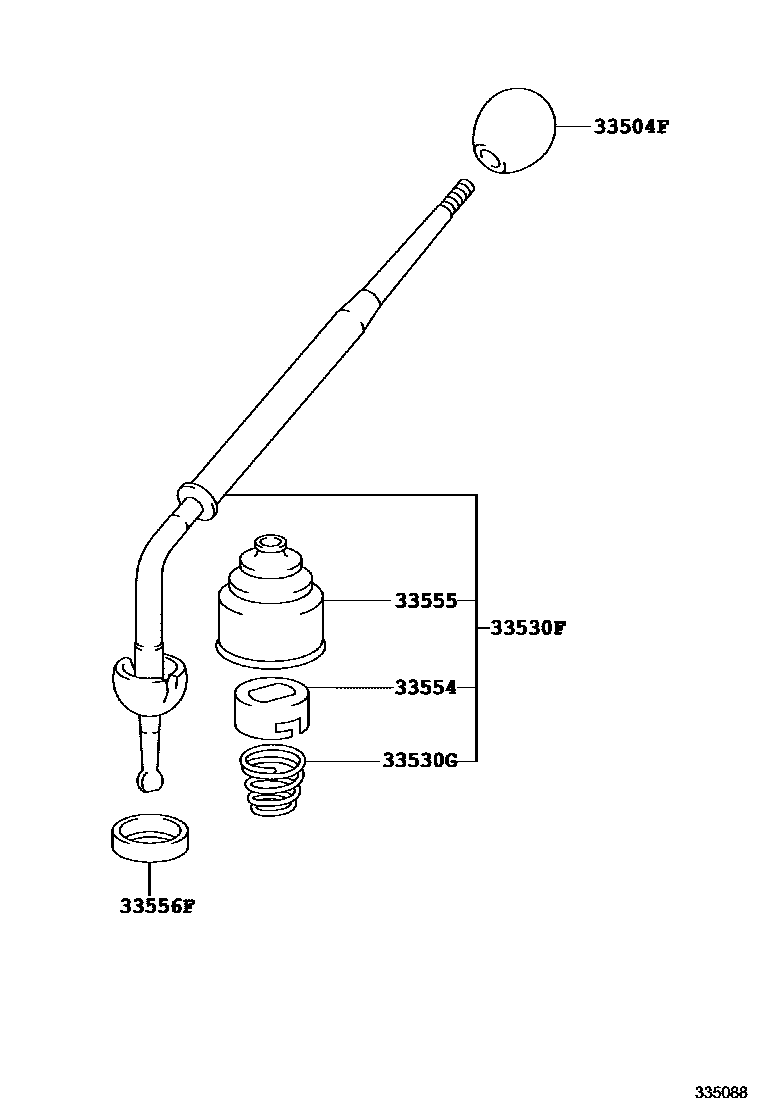3312 — SHIFT LEVER & RETAINER