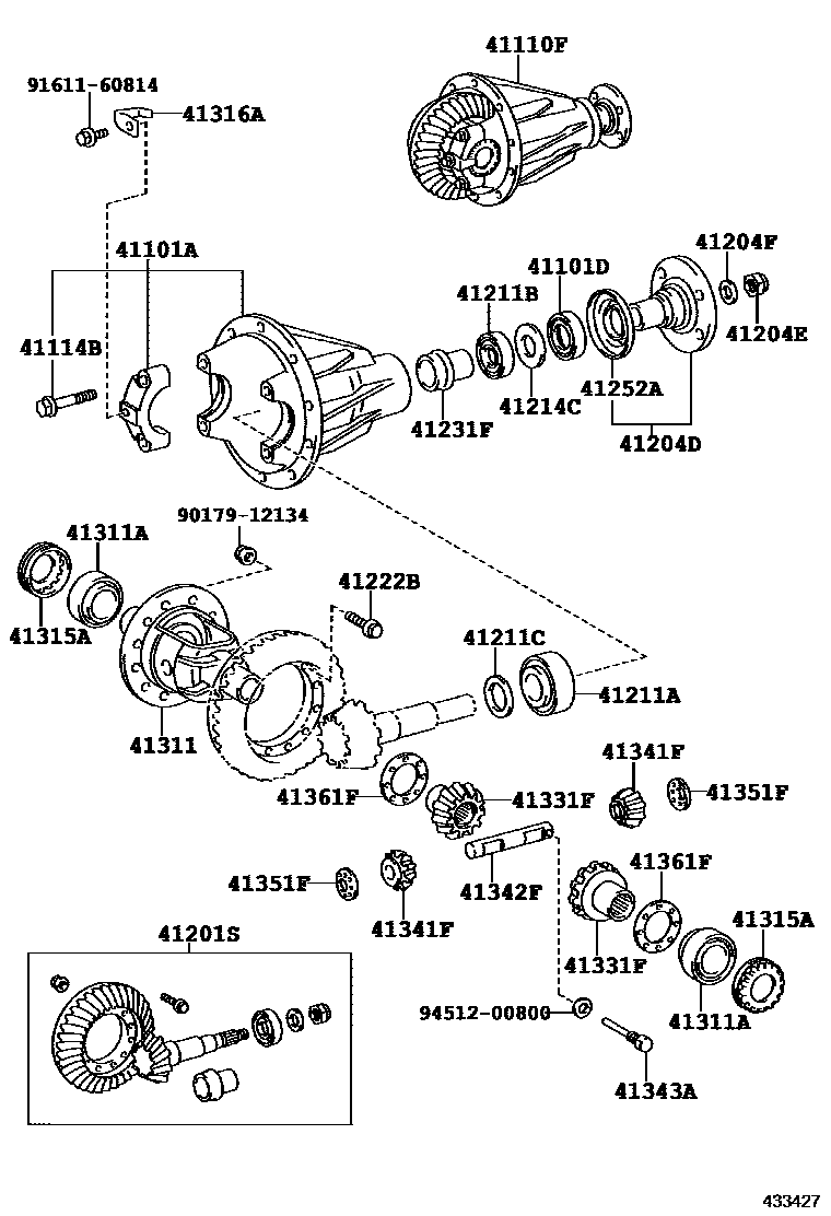 4301 — FRONT AXLE HOUSING & DIFFERENTIAL