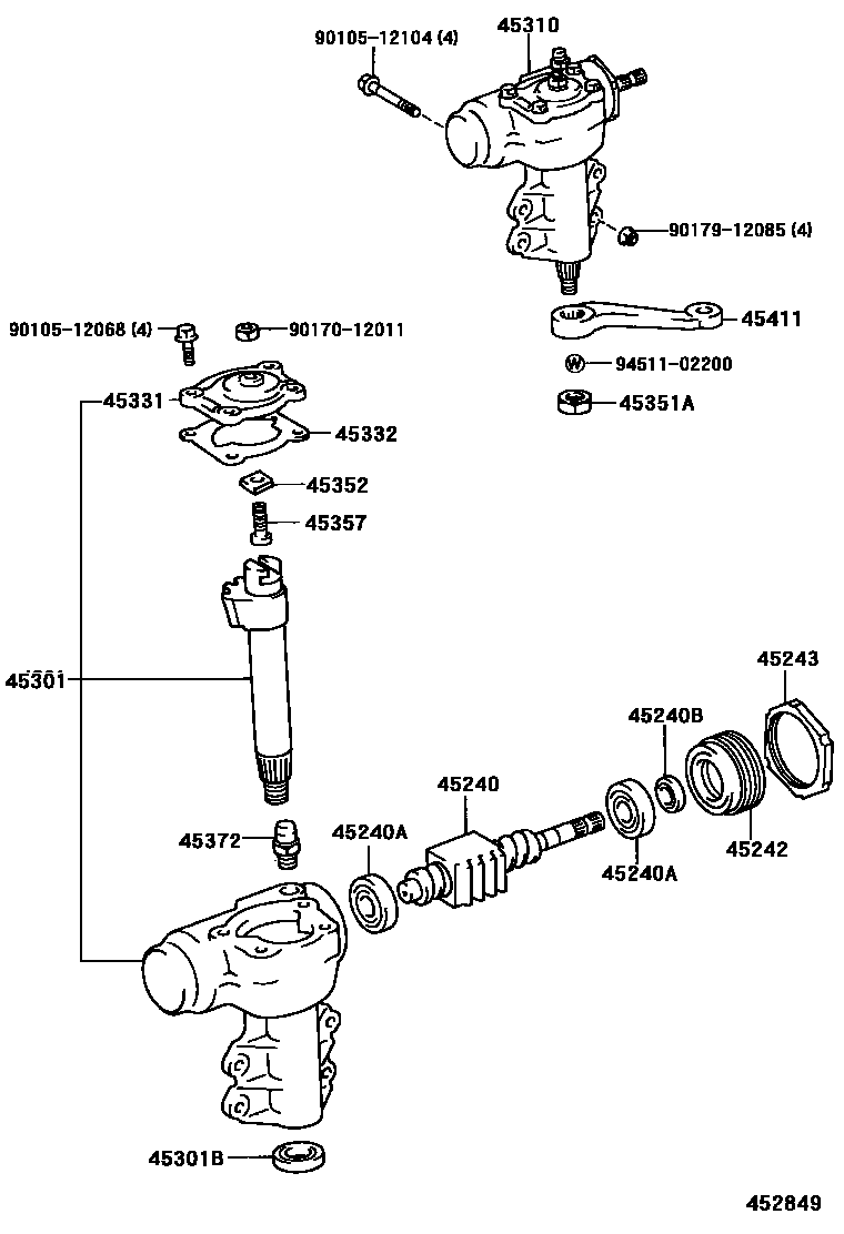 4505 — FRONT STEERING GEAR & LINK