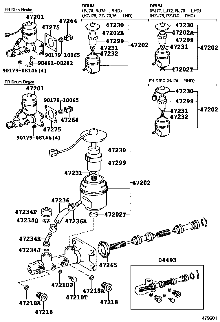 4702 — BRAKE MASTER CYLINDER