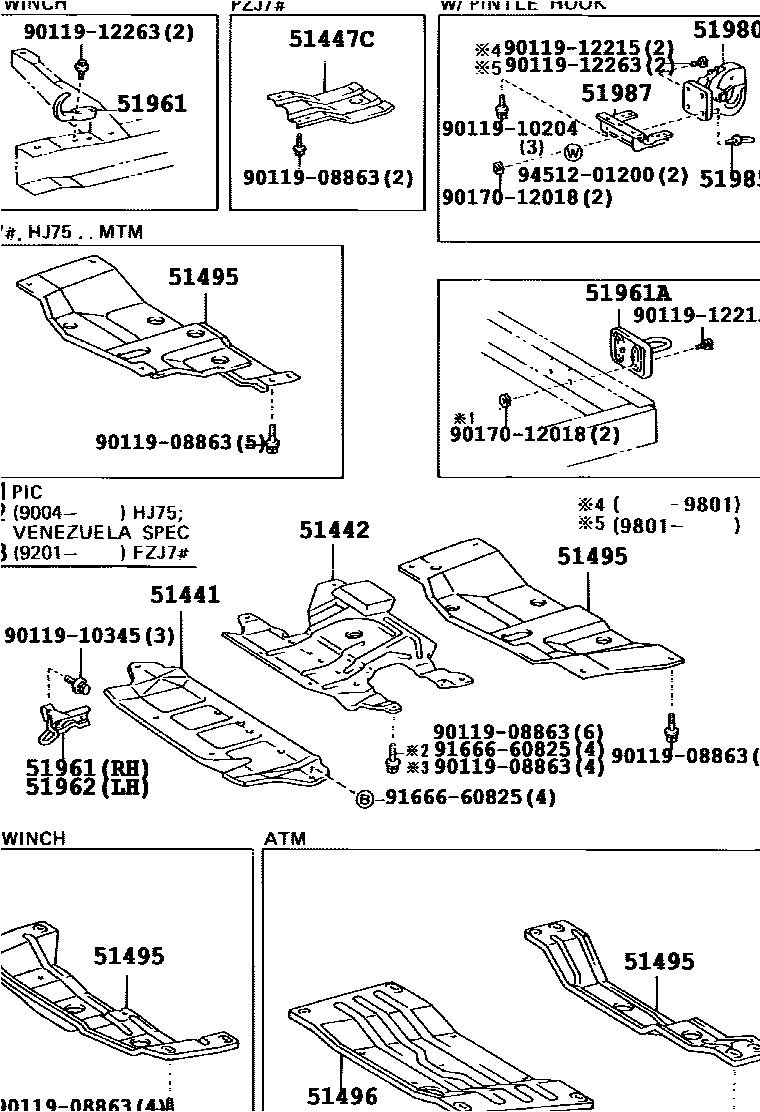 5152 — SUSPENSION CROSSMEMBER & UNDER COVER