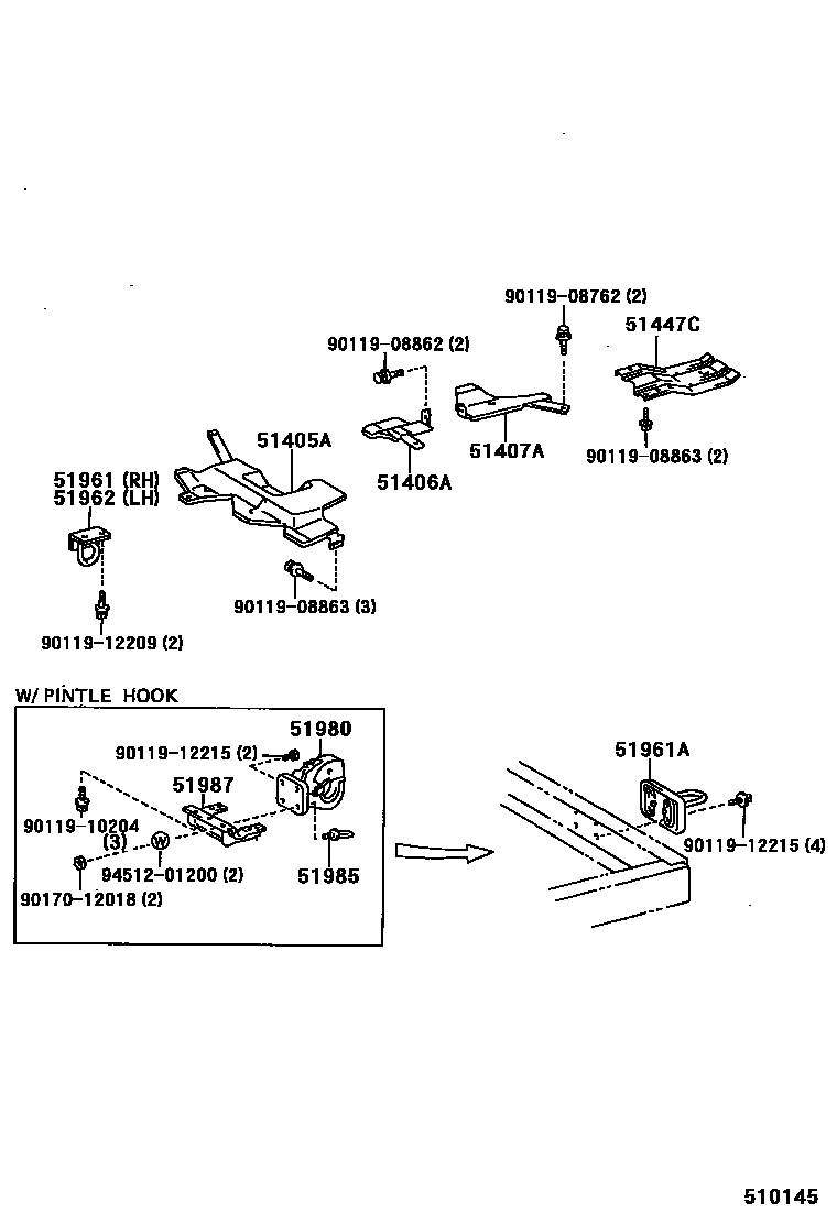 5152 — SUSPENSION CROSSMEMBER & UNDER COVER
