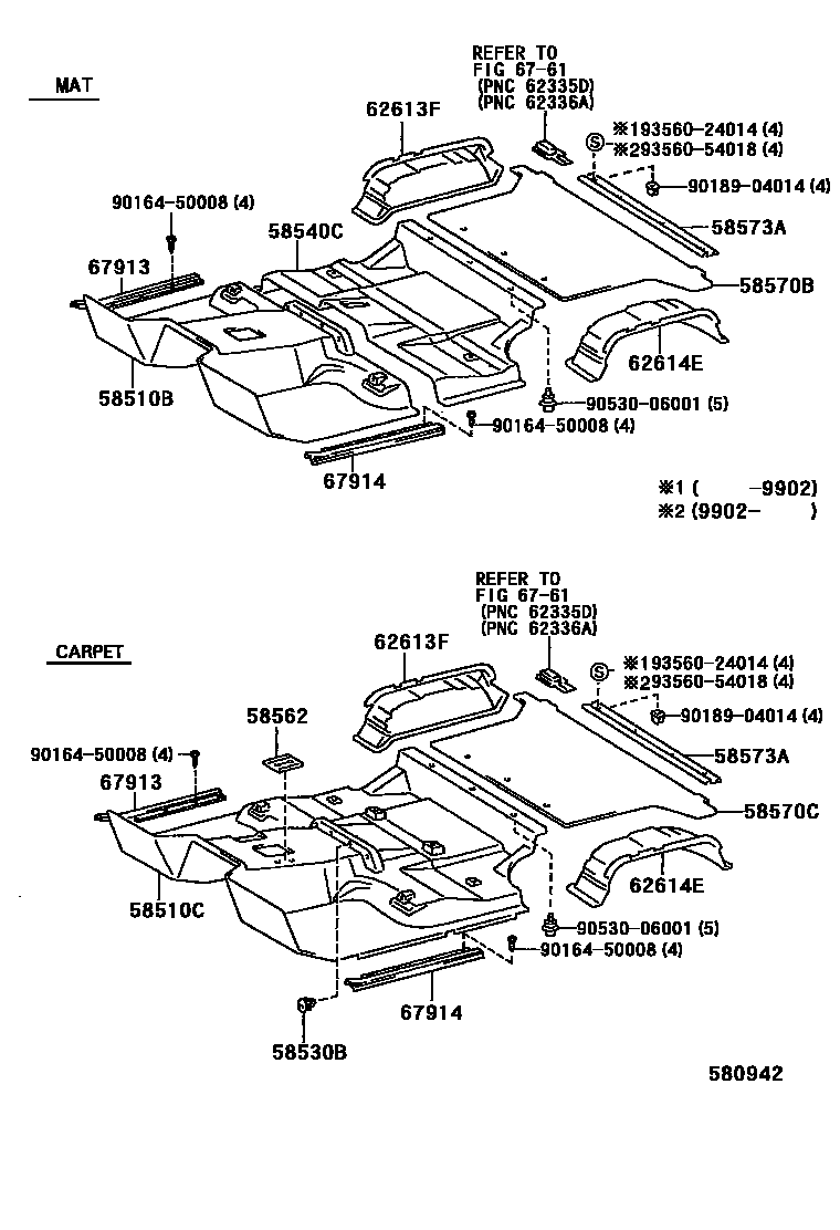 5854 — FLOOR MAT & SILENCER PAD