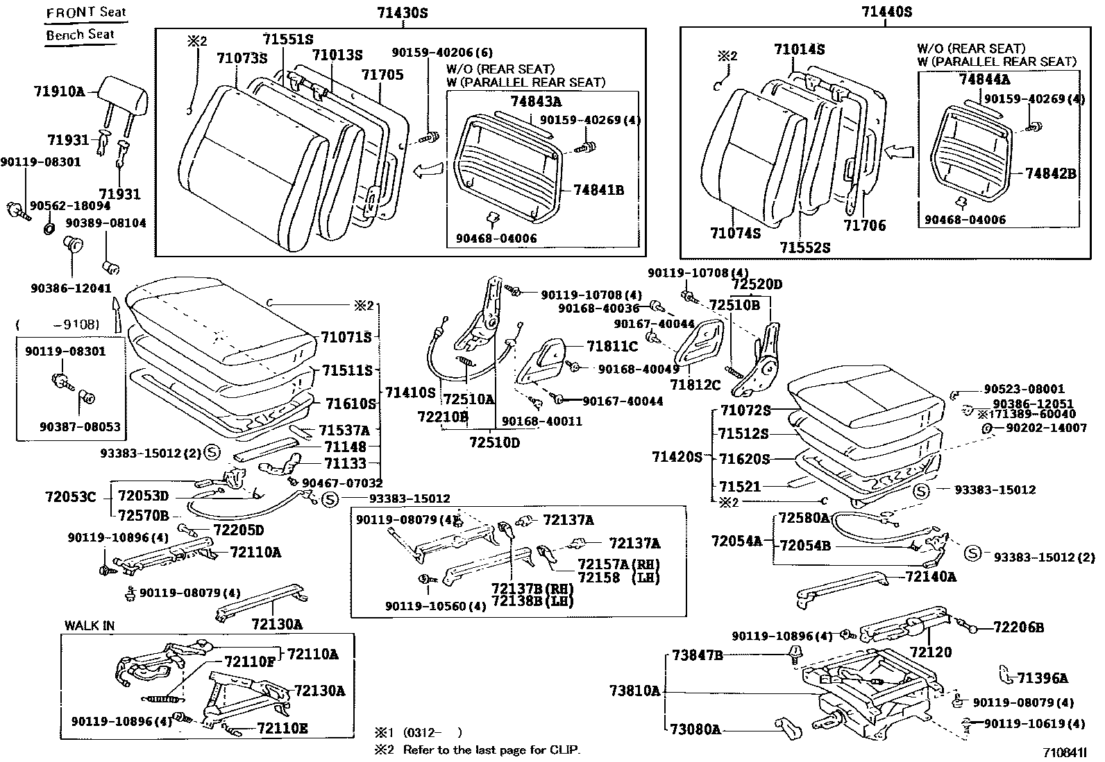 7151 — SEAT & SEAT TRACK