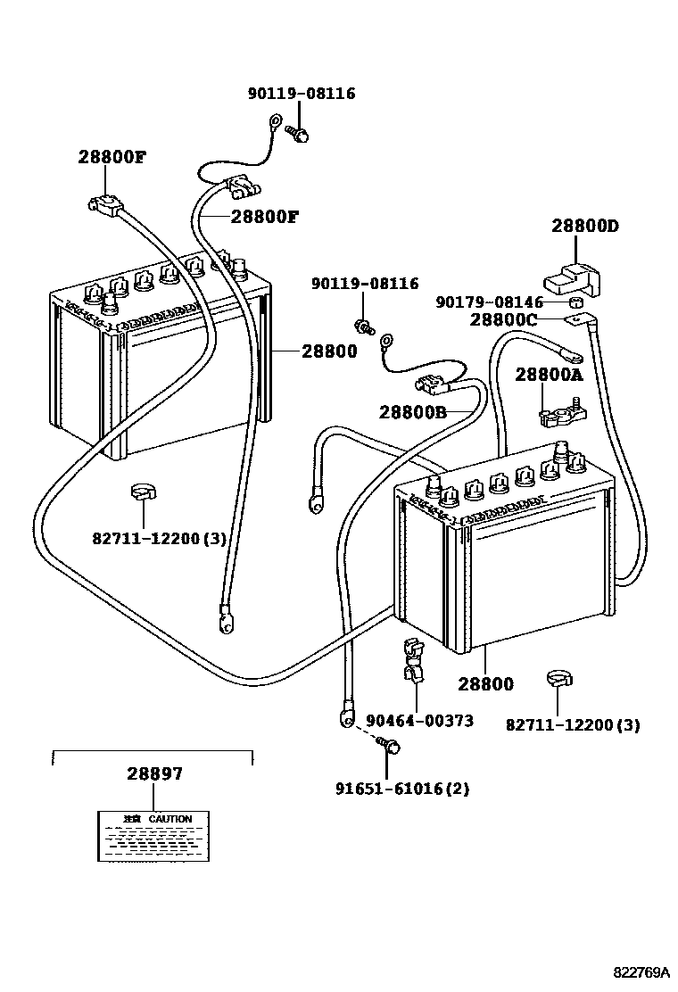 8201 — BATTERY & BATTERY CABLE