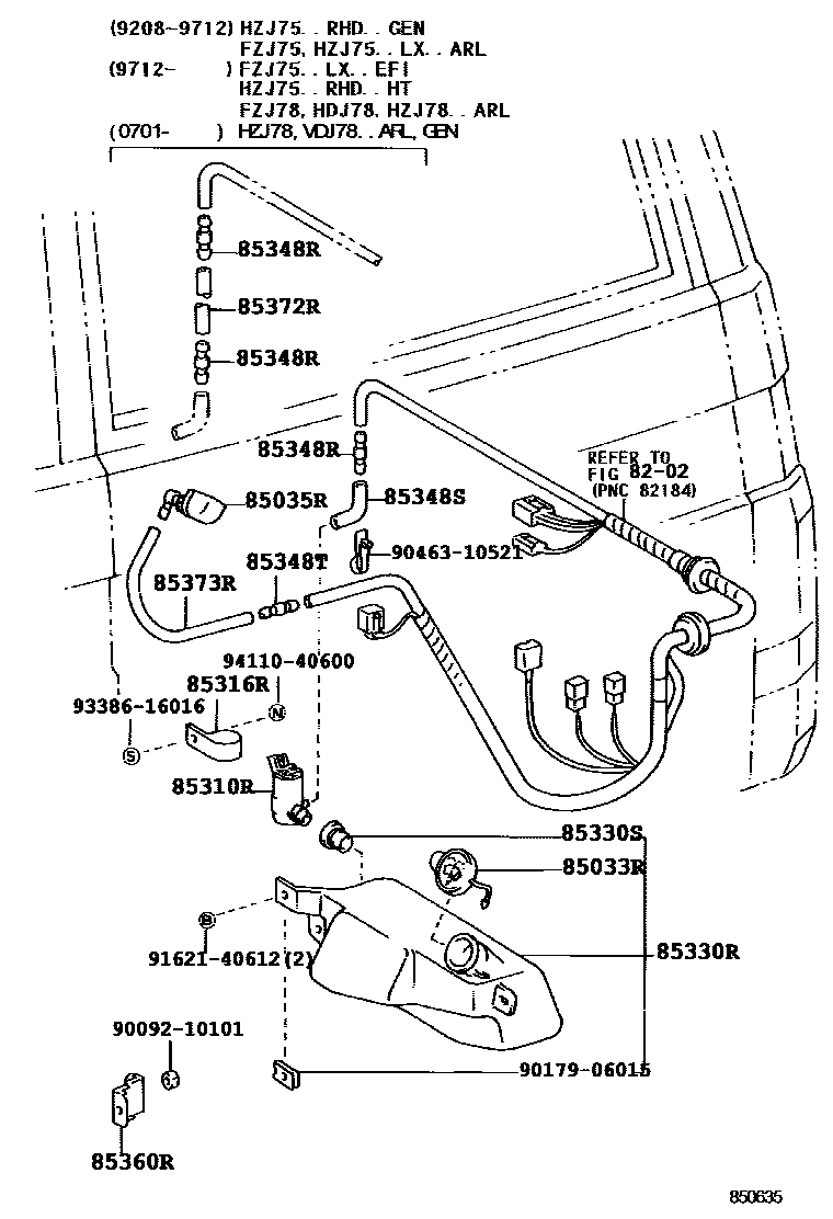8504 — REAR WASHER