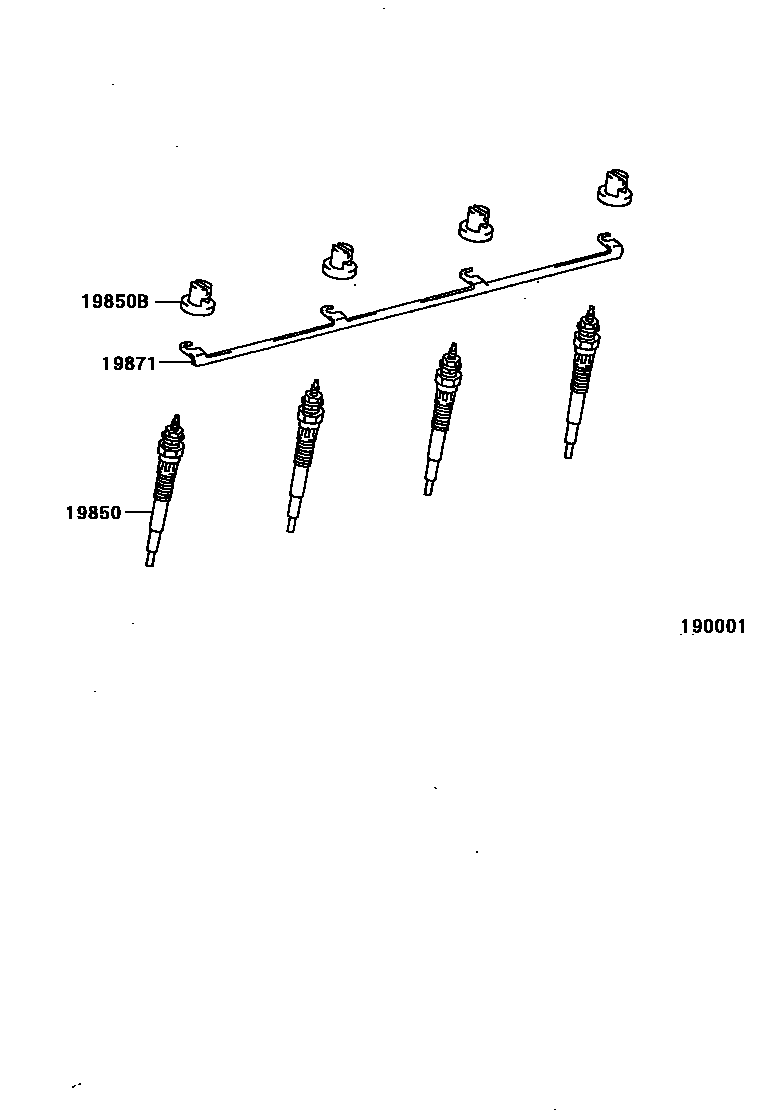 1901 — IGNITION COIL & SPARK PLUG / GLOW PLUG