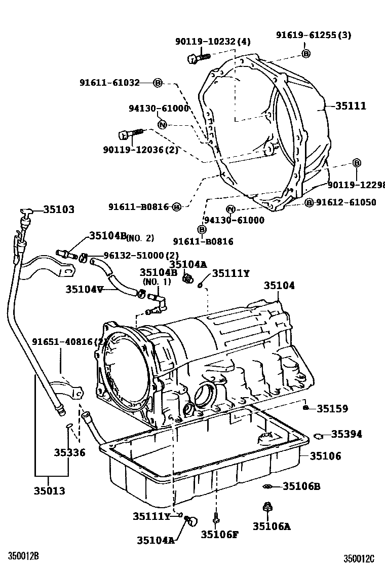 3503 — TRANSMISSION CASE & OIL PAN (ATM)