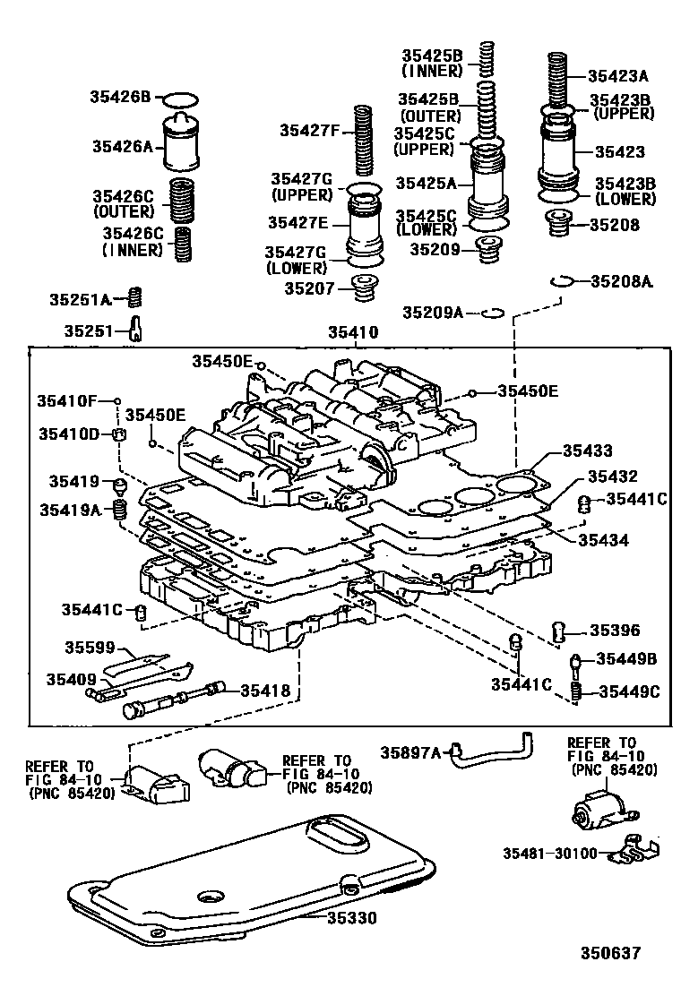 3512 — VALVE BODY & OIL STRAINER (ATM)
