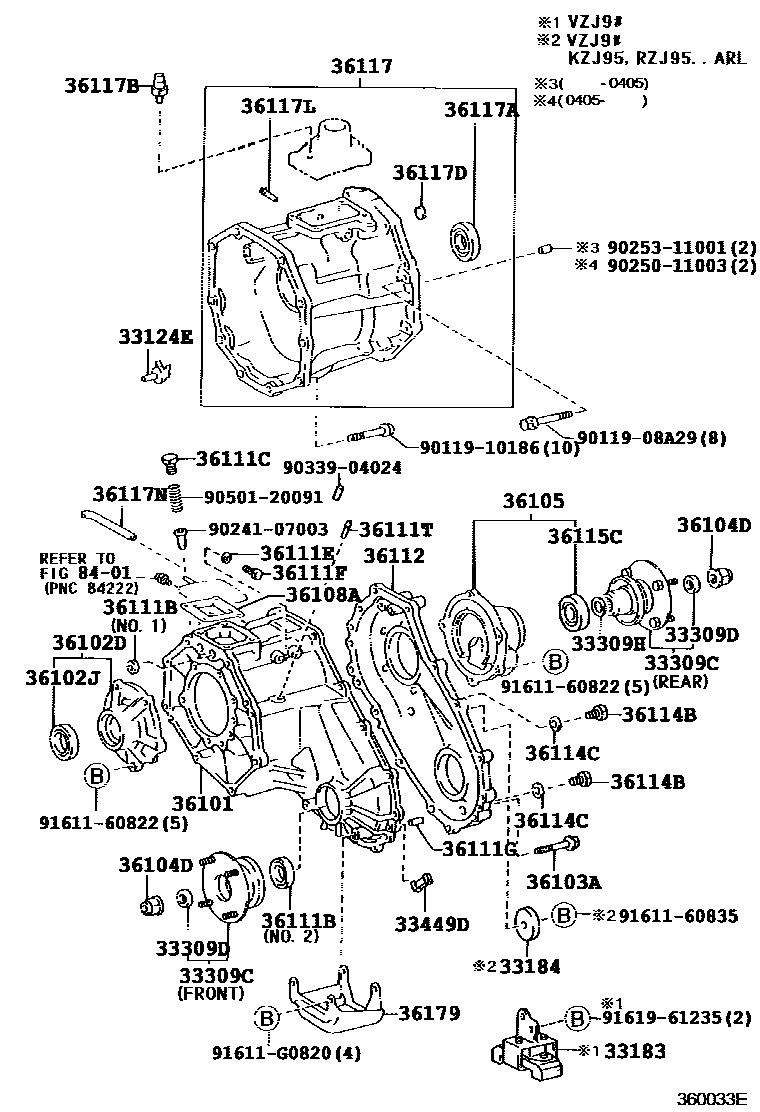 3609 — TRANSFER CASE & EXTENSION HOUSING