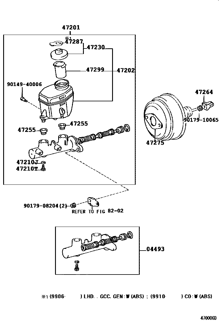 4702 — BRAKE MASTER CYLINDER