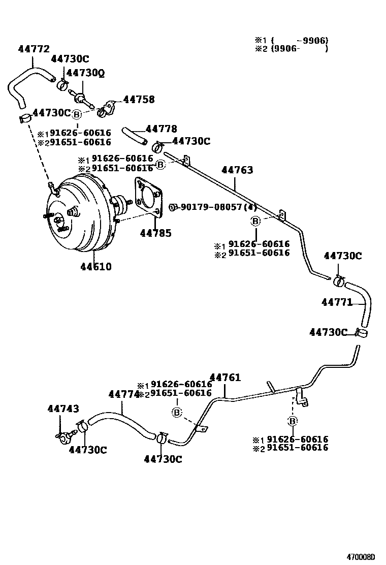 4703 — BRAKE BOOSTER & VACUUM TUBE