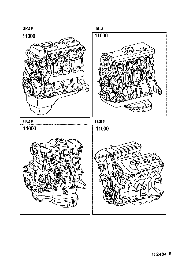 1101 — PARTIAL ENGINE ASSEMBLY