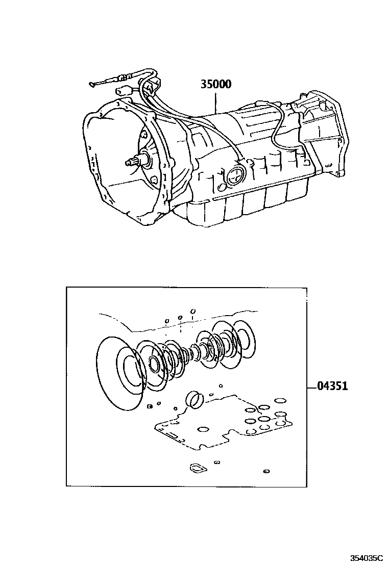 3501 — TRANSAXLE OR TRANSMISSION ASSY & GASKET KIT (ATM)