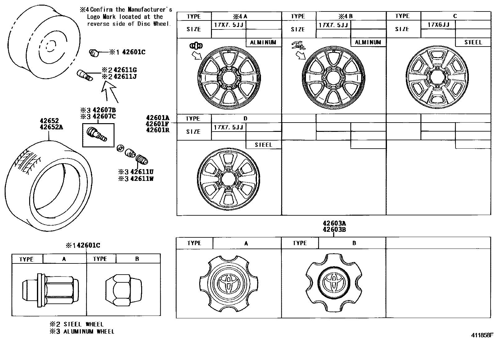 4103 — DISC WHEEL & WHEEL CAP