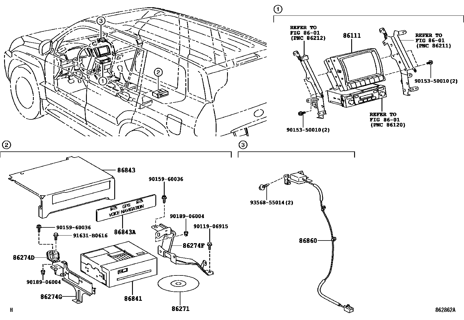 8603 — NAVIGATION & FRONT MONITOR DISPLAY