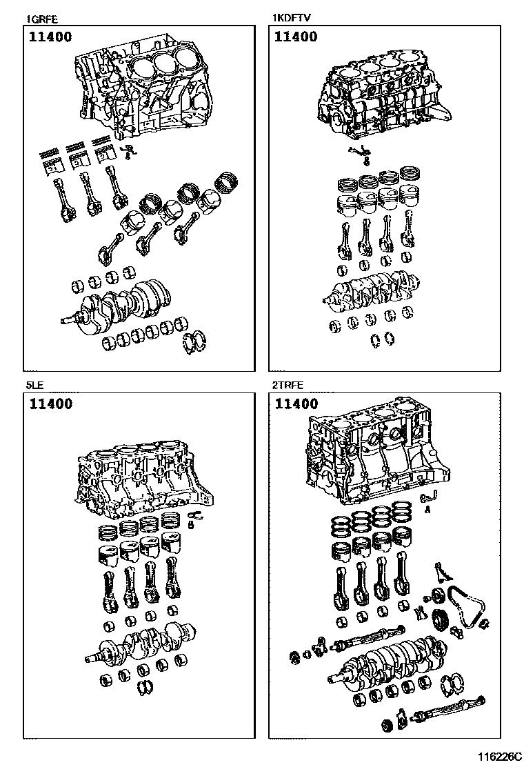 1102 — SHORT BLOCK ASSEMBLY
