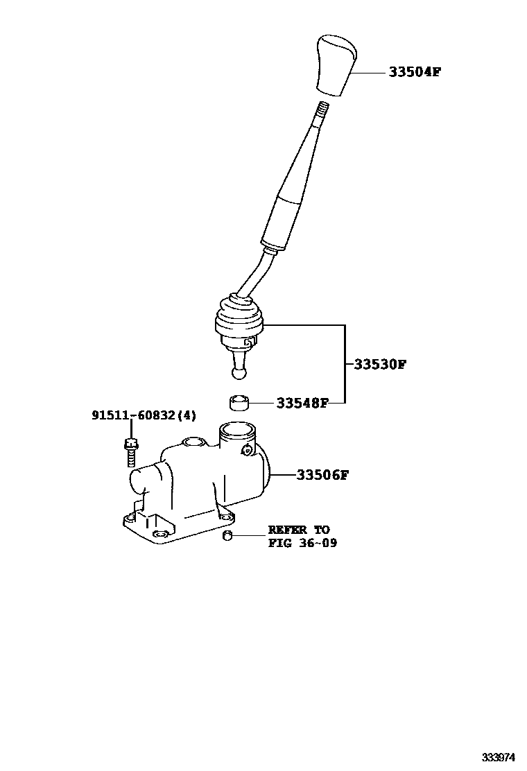 3312 — SHIFT LEVER & RETAINER