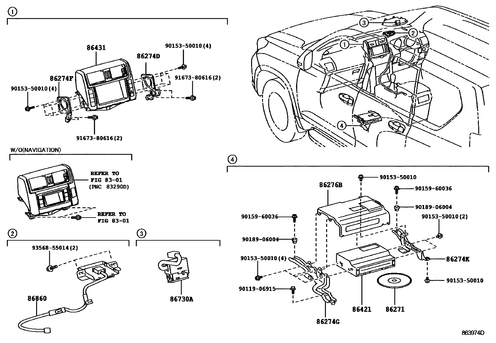 8603 — NAVIGATION & FRONT MONITOR DISPLAY