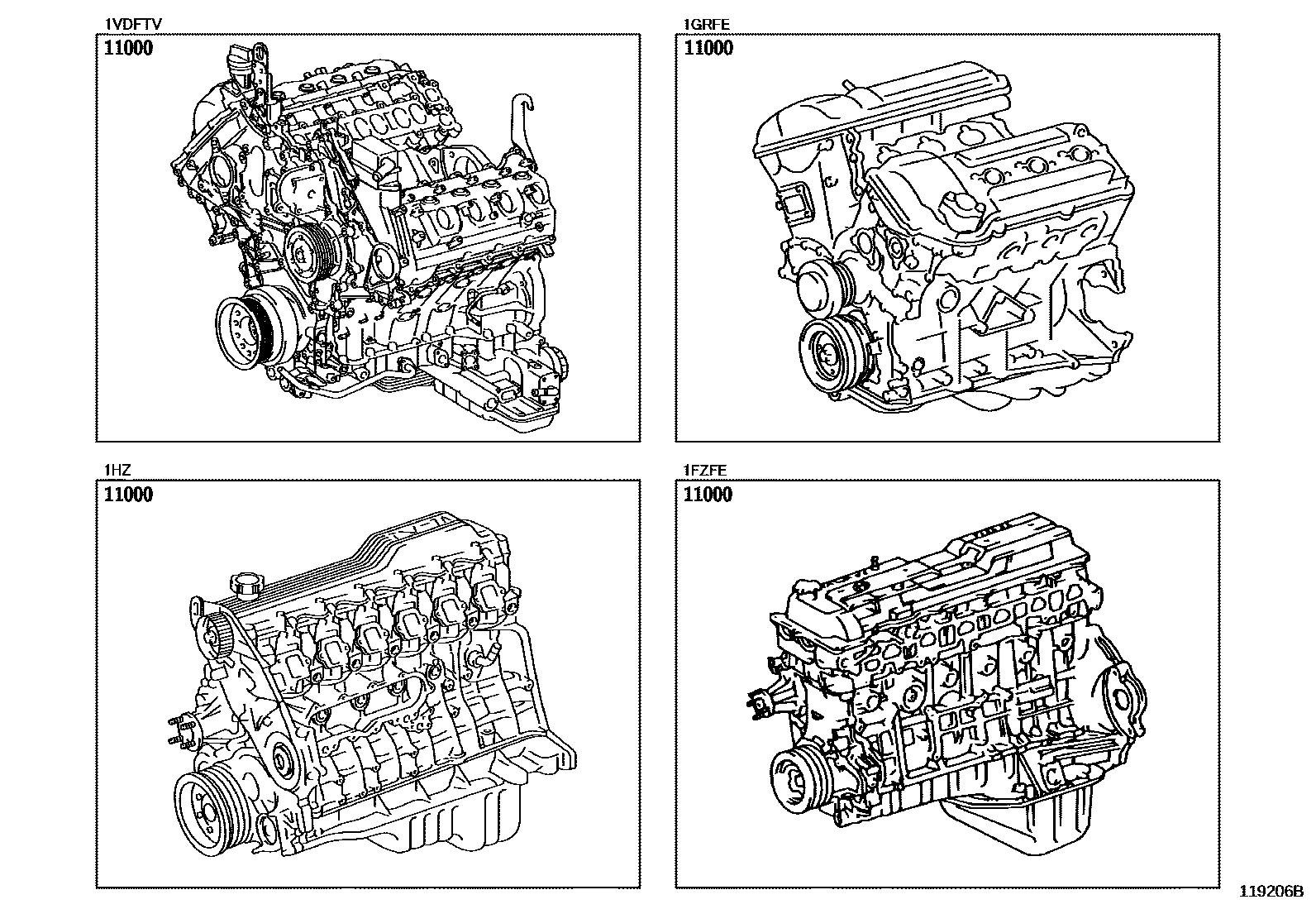 1101 — PARTIAL ENGINE ASSEMBLY