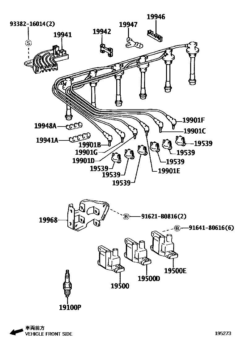 1901 — IGNITION COIL & SPARK PLUG / GLOW PLUG