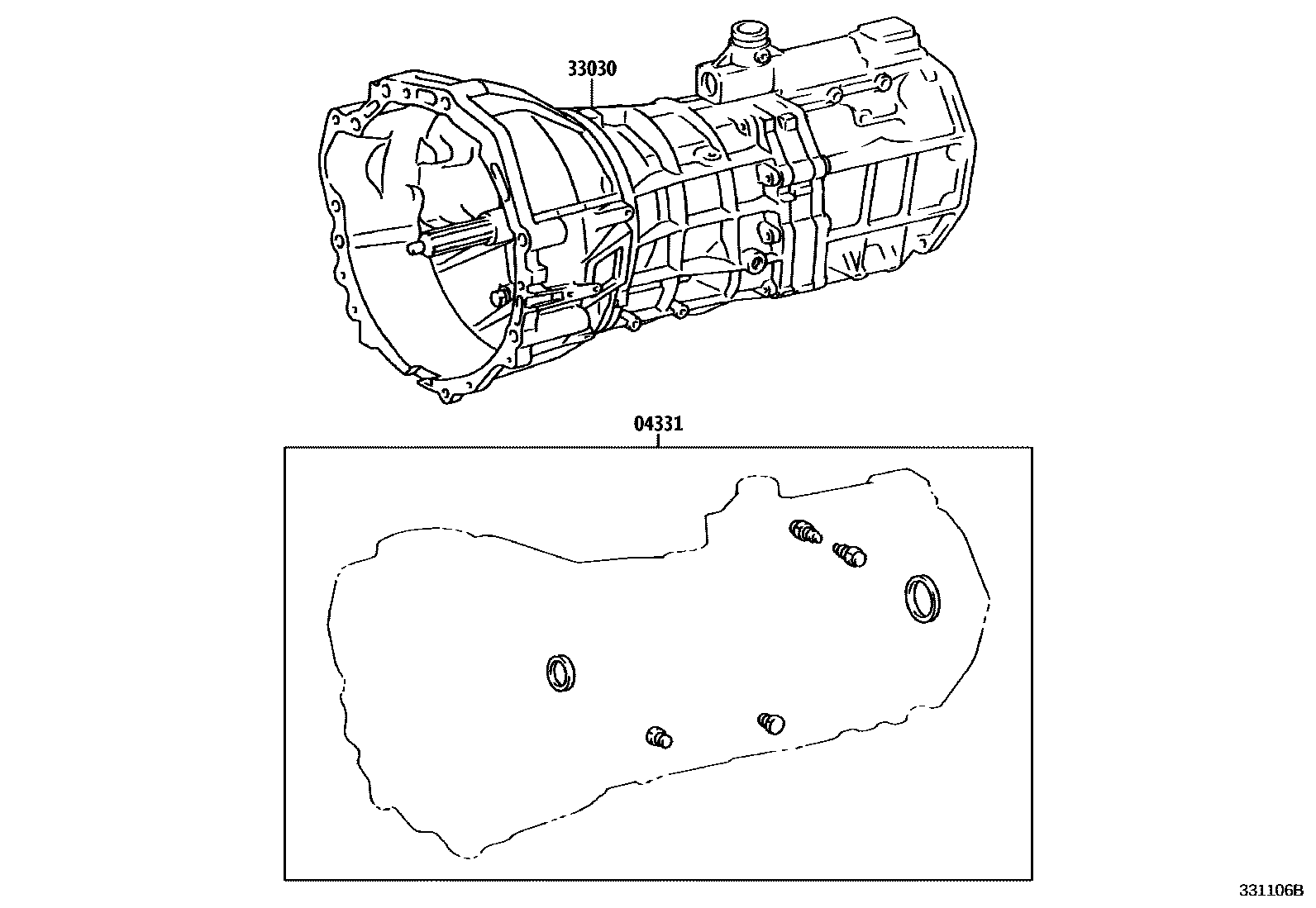 3301 — TRANSAXLE OR TRANSMISSION ASSY & GASKET KIT (MTM)