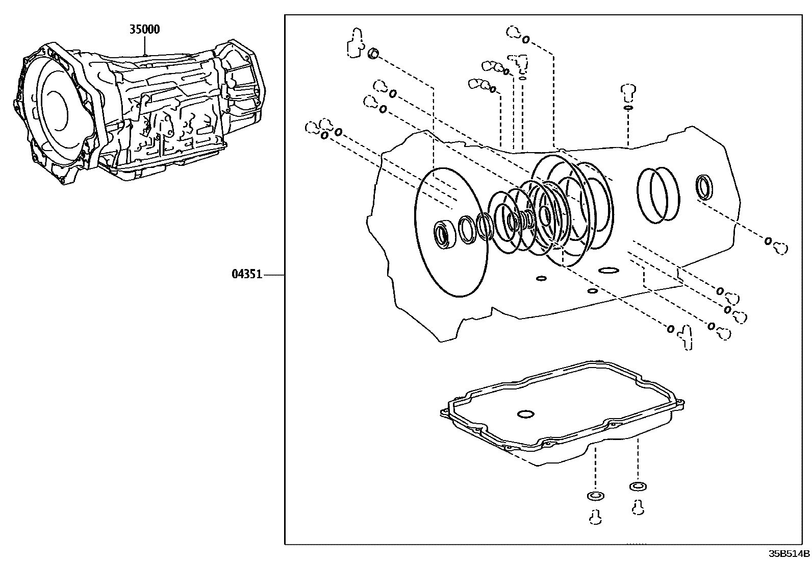 3501 — TRANSAXLE OR TRANSMISSION ASSY & GASKET KIT (ATM)