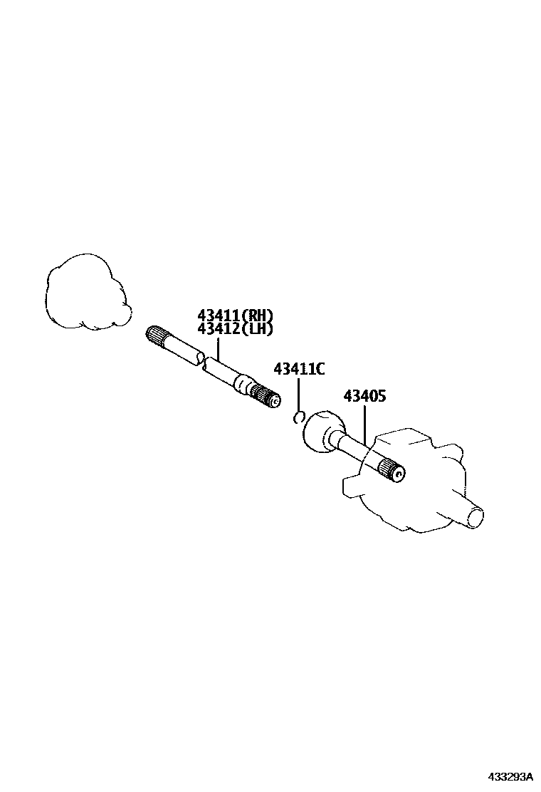 4302 — FRONT DRIVE SHAFT