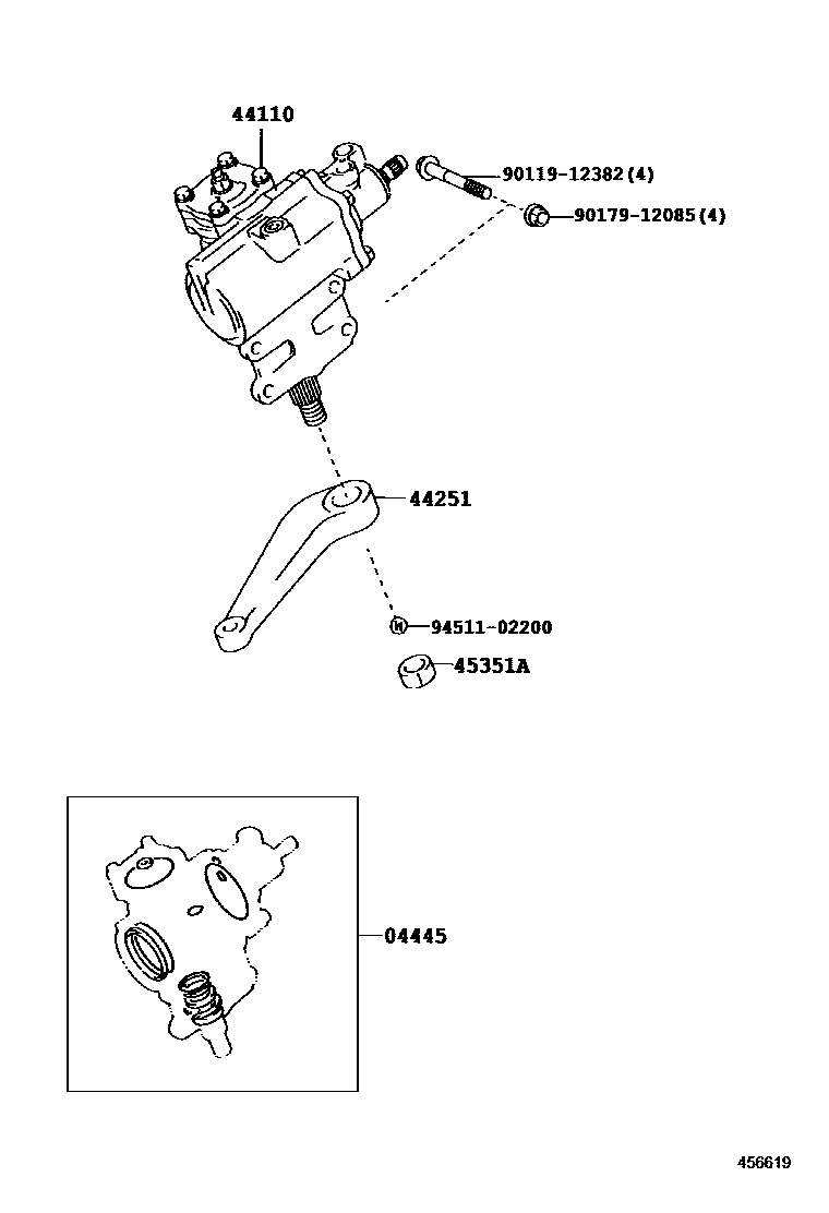 4505 — FRONT STEERING GEAR & LINK