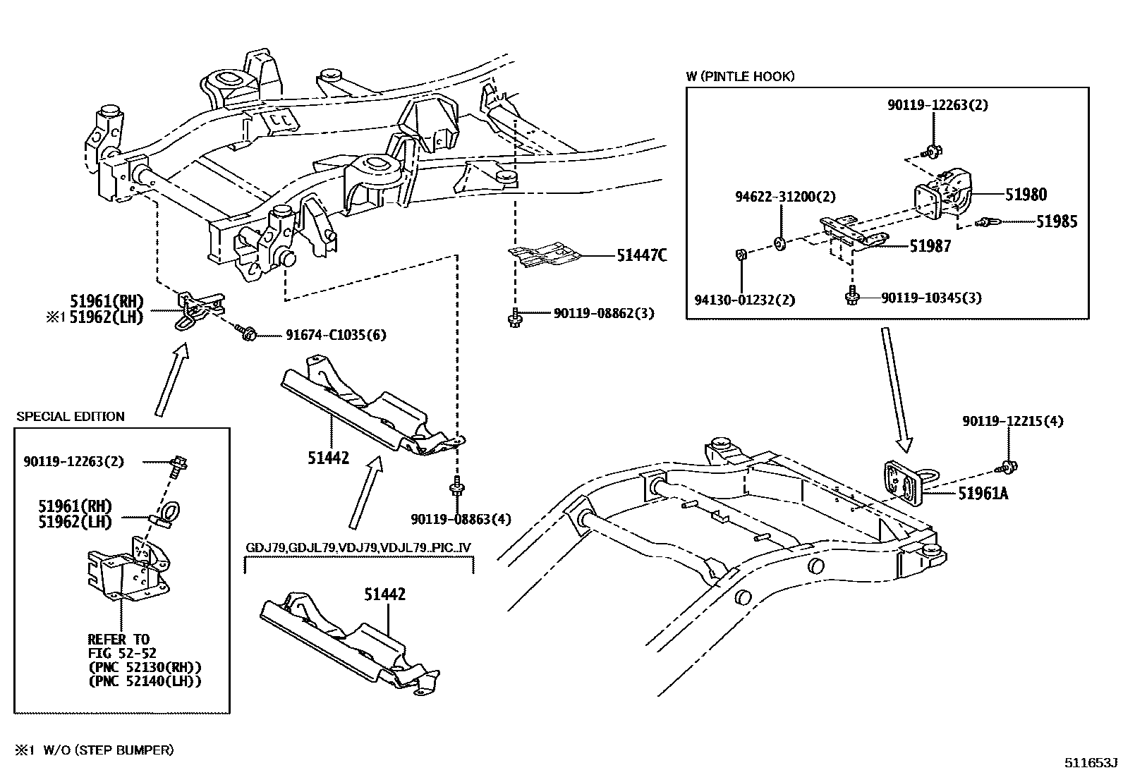 5152 — SUSPENSION CROSSMEMBER & UNDER COVER