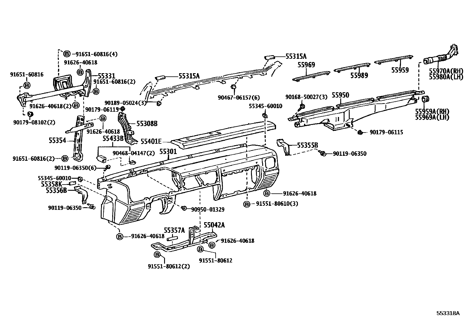 5551 — INSTRUMENT PANEL & GLOVE COMPARTMENT