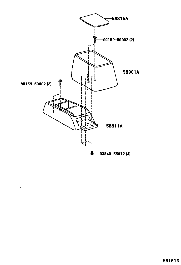 5855 — CONSOLE BOX & BRACKET