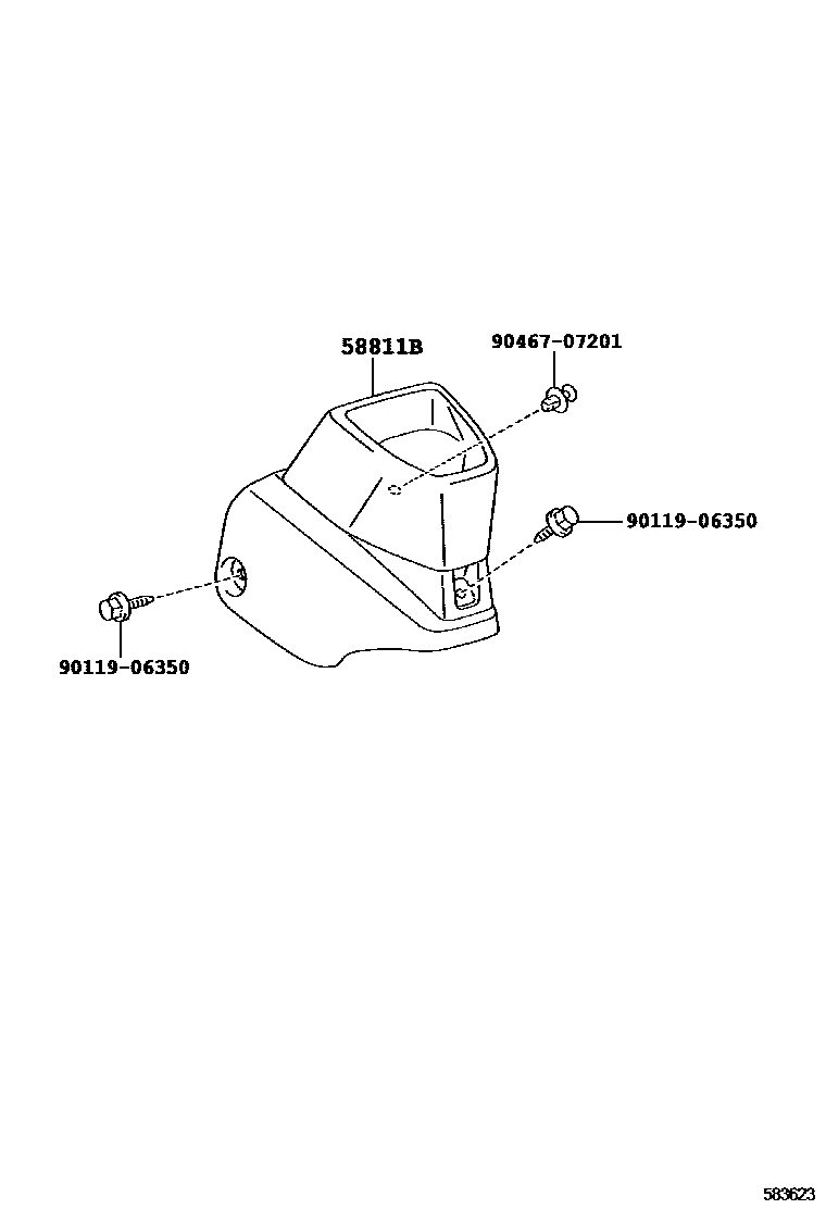 5855 — CONSOLE BOX & BRACKET