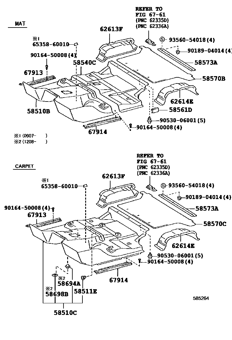 5854 — FLOOR MAT & SILENCER PAD
