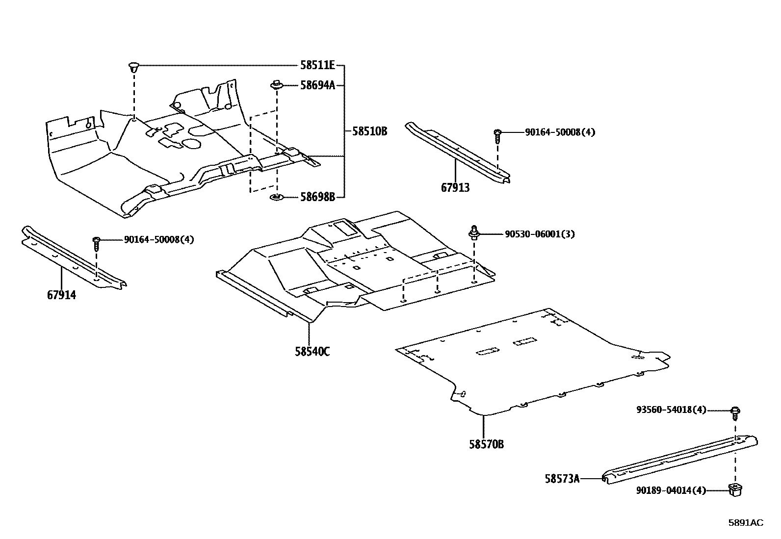 5854 — FLOOR MAT & SILENCER PAD